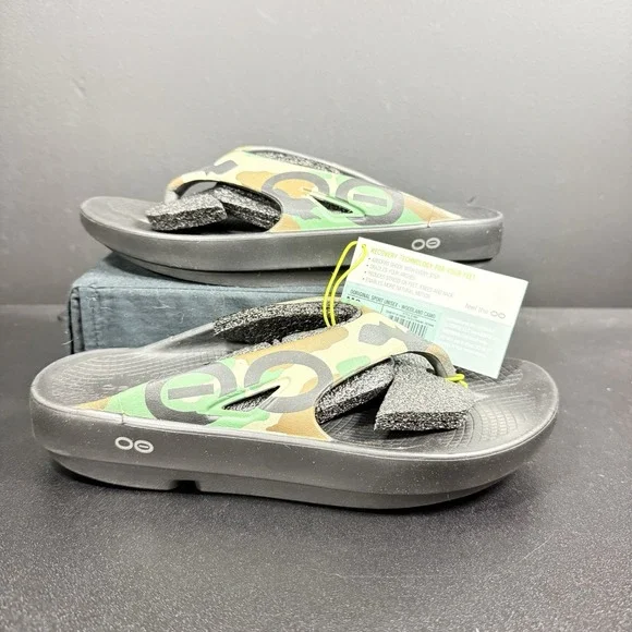 OOFOS Ooriginal Sport Sandals Slides Unisex Woodland Camo Men's 8 Women's 10 - Picture 1 of 11